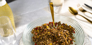 Esta salada de lentilha aumenta a saciedade salada de lentilha